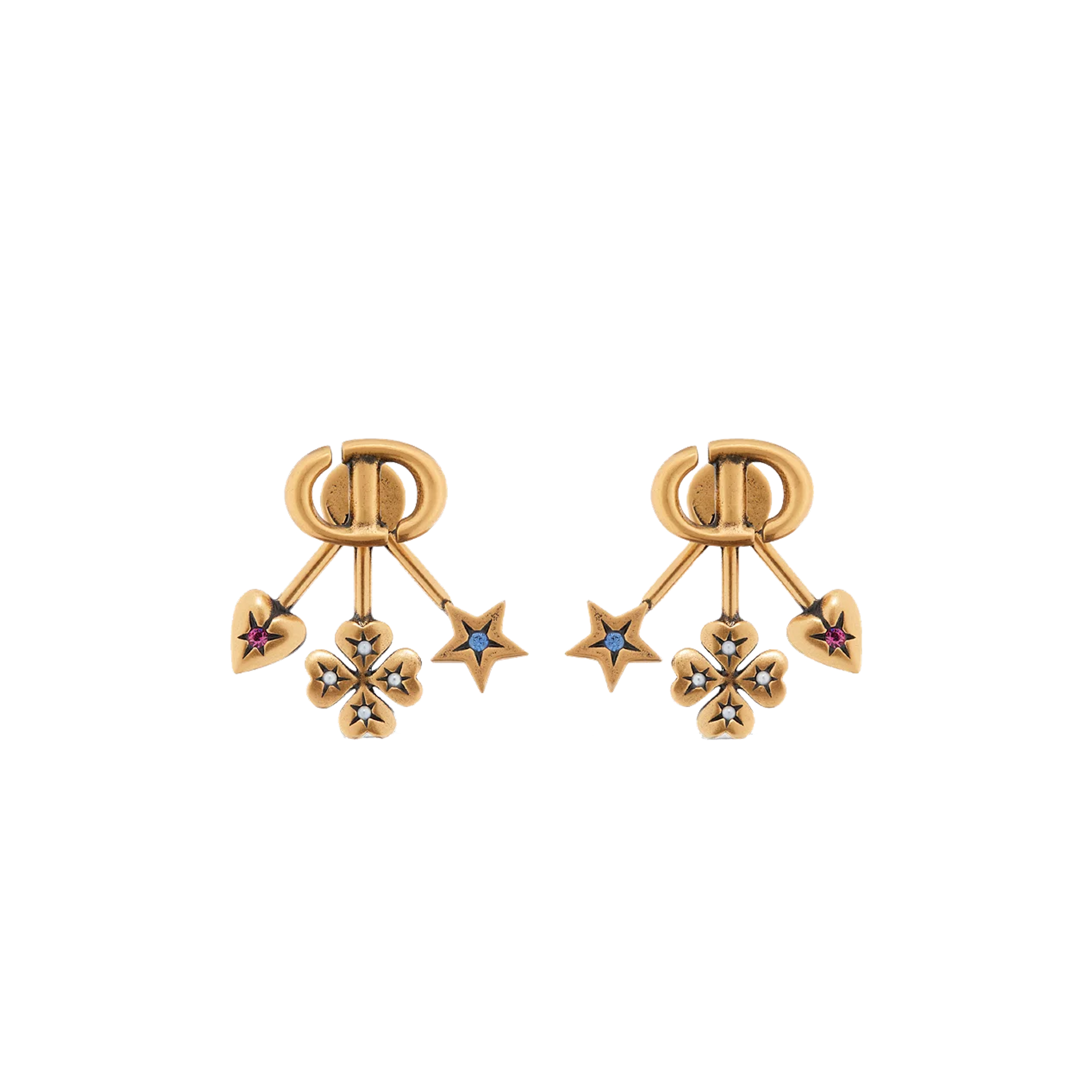 DIOR LUCKY CHARMS EARRINGS E3333WOMCY_D09X